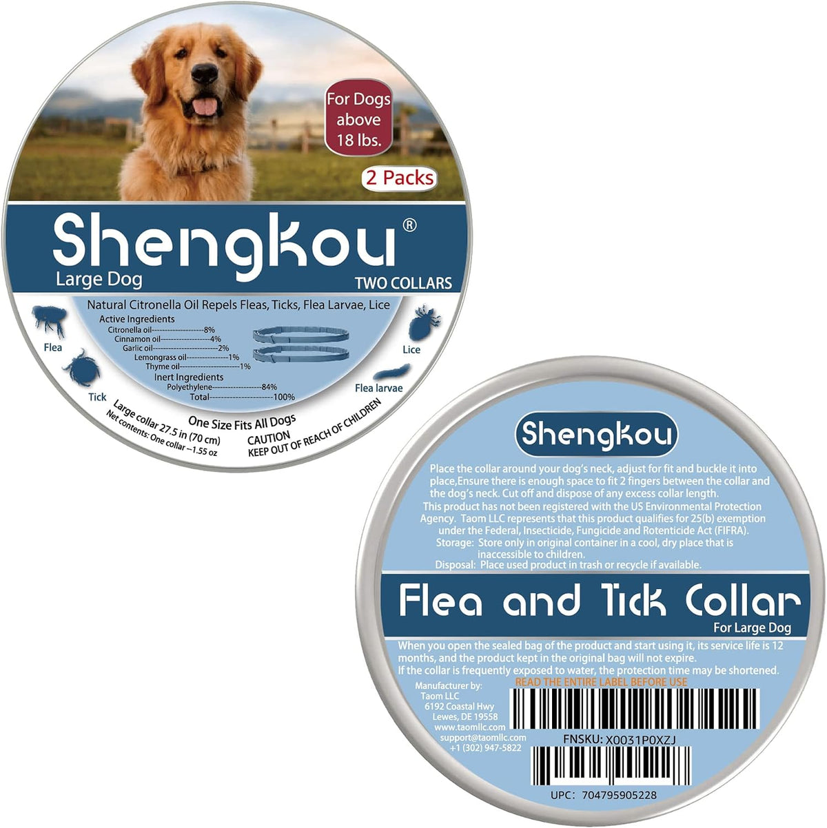 Full set of ShengKou flea prevention kit with grooming tools