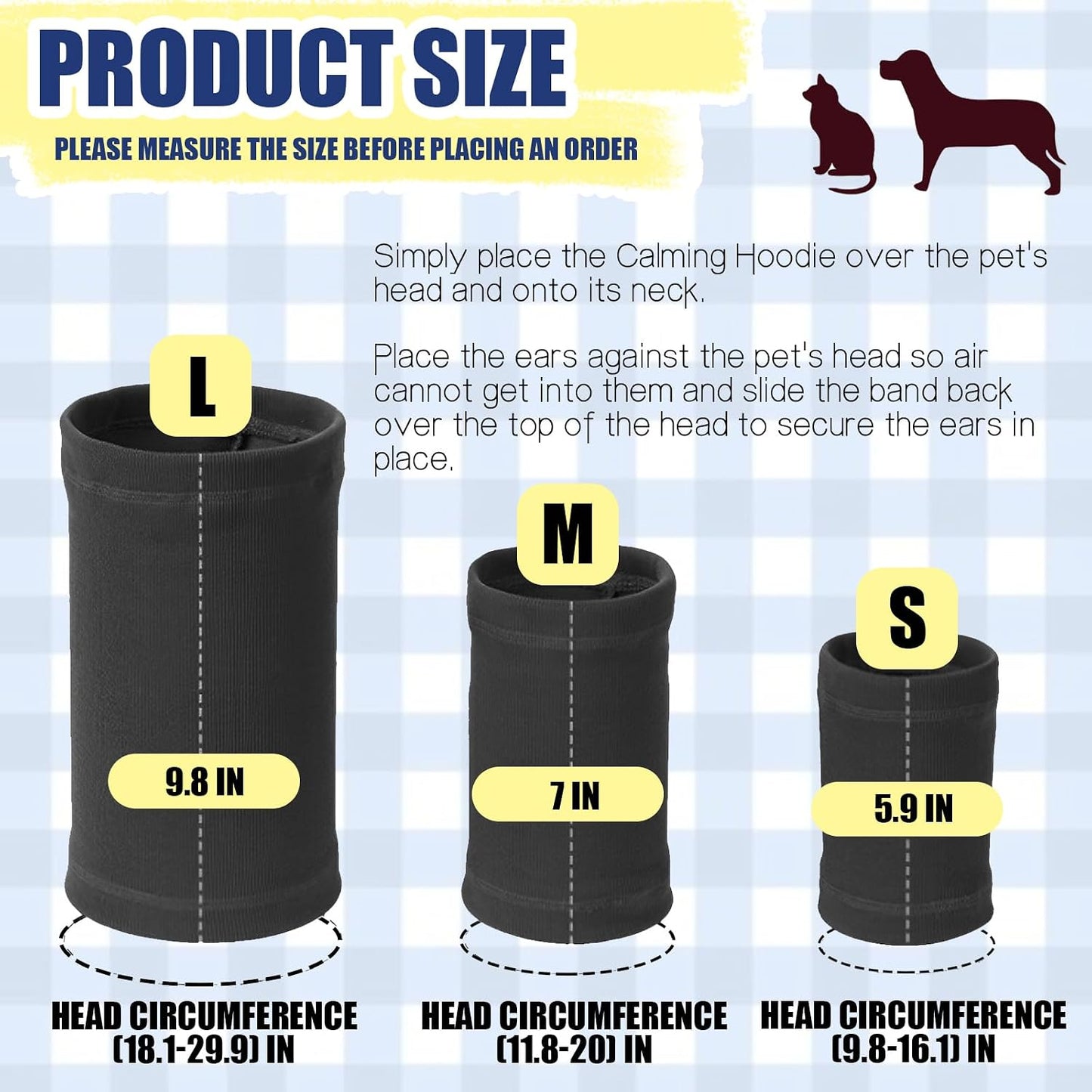 Elastic pet ear covers for noise protection during loud fireworks