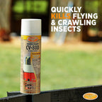 Country Vet aerosol insecticide can showing target pest information