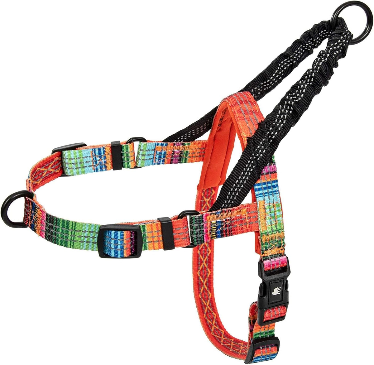 Leash Boss No Pull Dog Harness, Easy Walk for Small, Medium, and Large Pets, Reflective with Rear and Front Clip Attachment (Space Pattern, Small) - Image 11