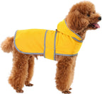 Dog Raincoat, Waterproof Dog Rain Jacket with Hood, Adjustable Rain Coat Poncho with Reflective Strips & Leash Hole for Large Medium Small Dogs Puppies, Lightweight Pet Clothes - Image 12
