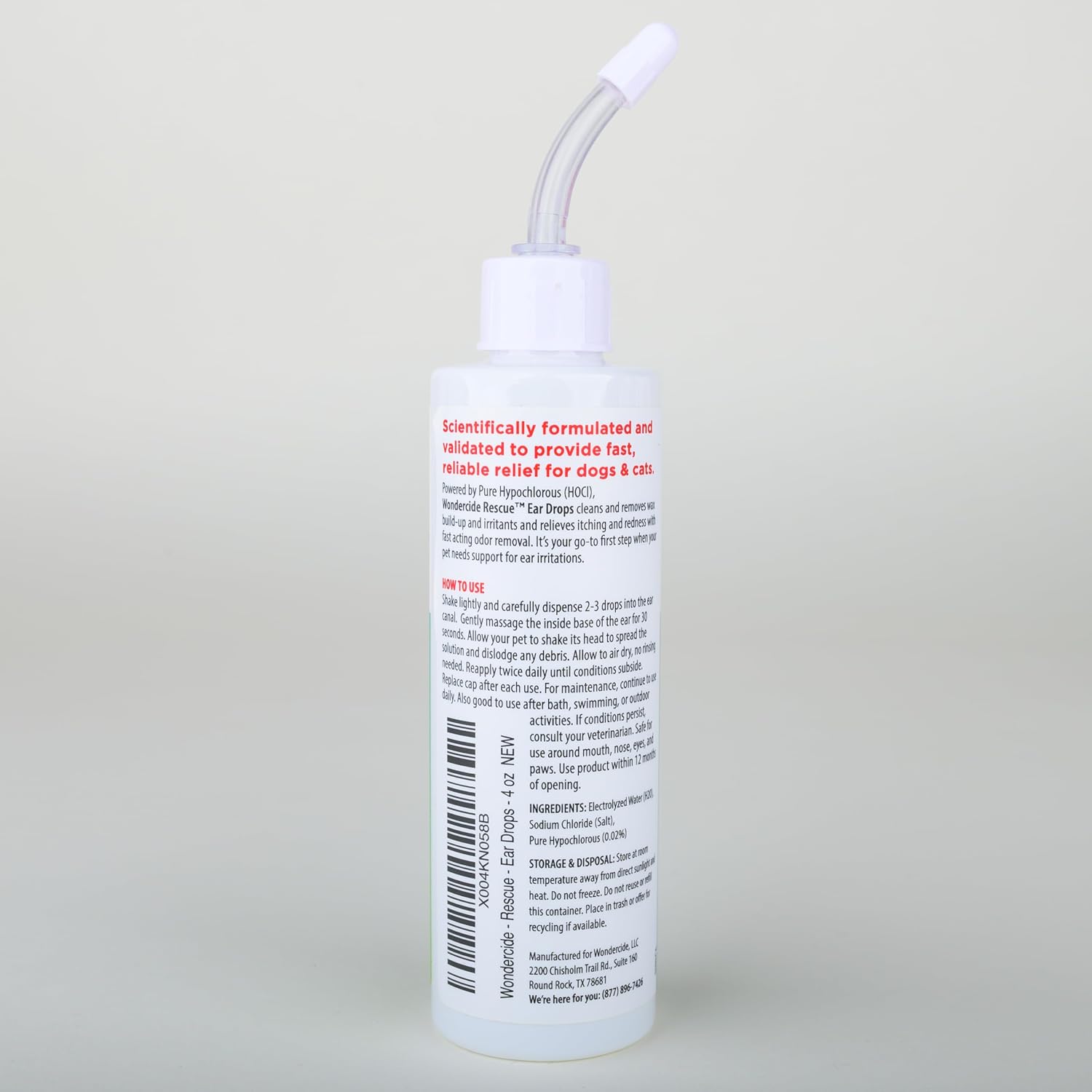 Wondercide Rescue - Ear Drops for Pets - Cleans and Removes Wax Build-Up and Irritants for Dogs and Cats - Relieves Itching and Redness with Pure Hypochlorous - 4 oz - Image 9