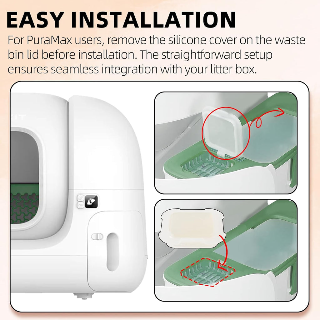 Replacement odor eliminator tablets for automatic feline litter trays