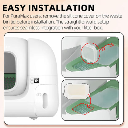 Replacement odor eliminator tablets for automatic feline litter trays