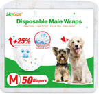 Dog Diapers Male Disposable Super Absorbent, 100 Count, Male Dog Wraps Leak Proof, Ultra Dry & Breathable, Small - Image 10