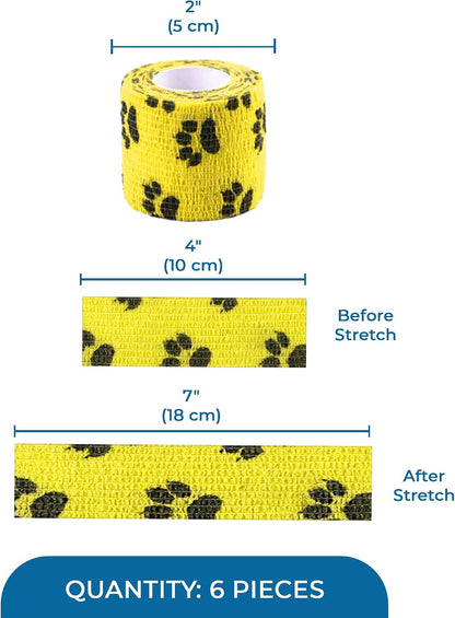 SunGrow stretchable medical vet wrap for animal injuries