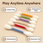 Natural felt kitty kicker toys infused with catnip by Heavenglow