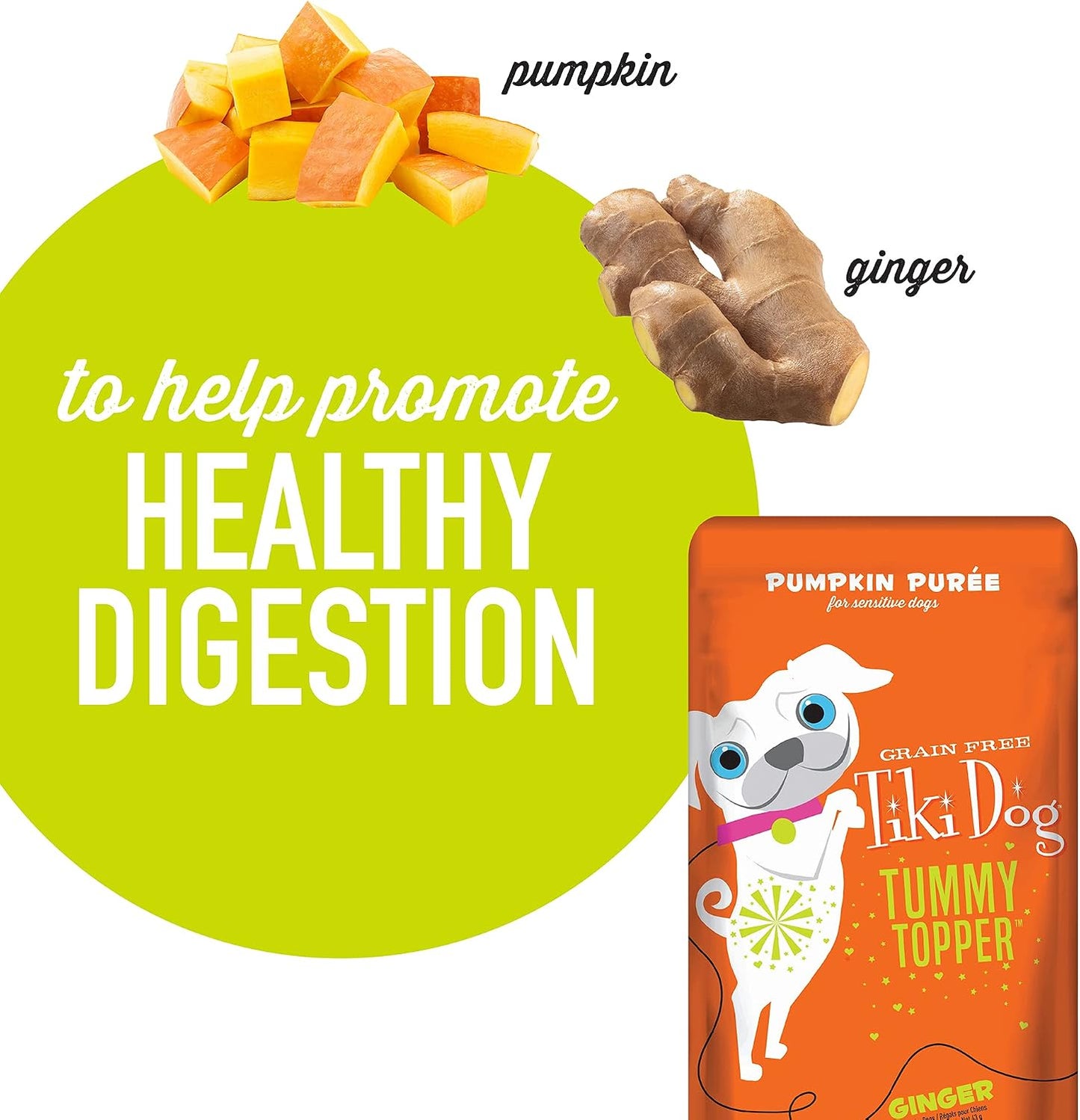 Tiki Pets organic pumpkin puree dog wet food topper packaging box