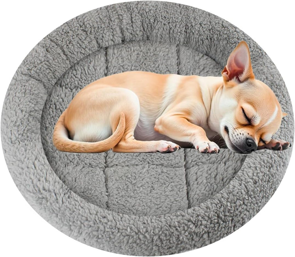Enjoying Cat Mat Bed 10" x 15" Pet Bed with Pillow Around for Puppy Kitten Curled Sleeping Beds for Carrier/Crate Small Dog Cushion, Anti Skid Bottom, Small - Image 10