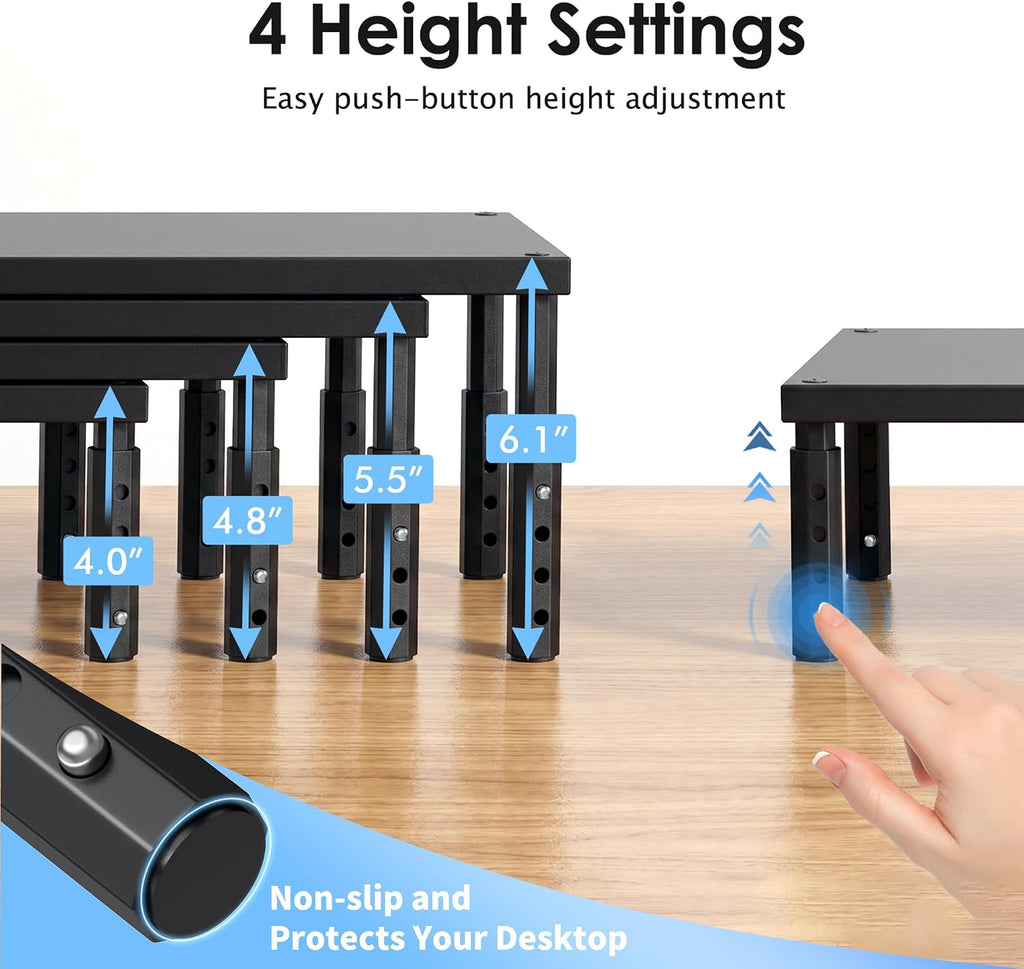 OPNICE height adjustable feeding station with four custom levels for cats