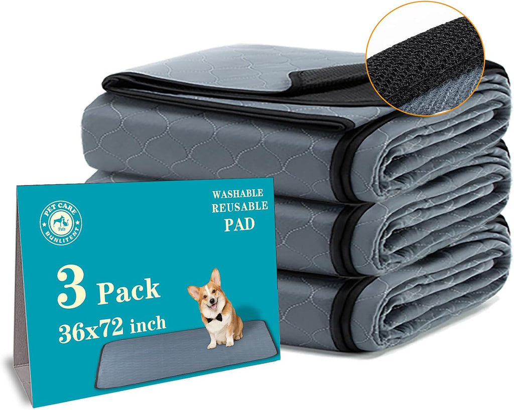 Bunlitent Washable Pee Pads for Dogs 72x72, 2 Pack, Extra Large Reusable Puppy Pads, Dog Training Pads with Quick Dry, Large Anti-Slip Dog Pee Pads, Whelping Pads, Potty Pad - Image 11