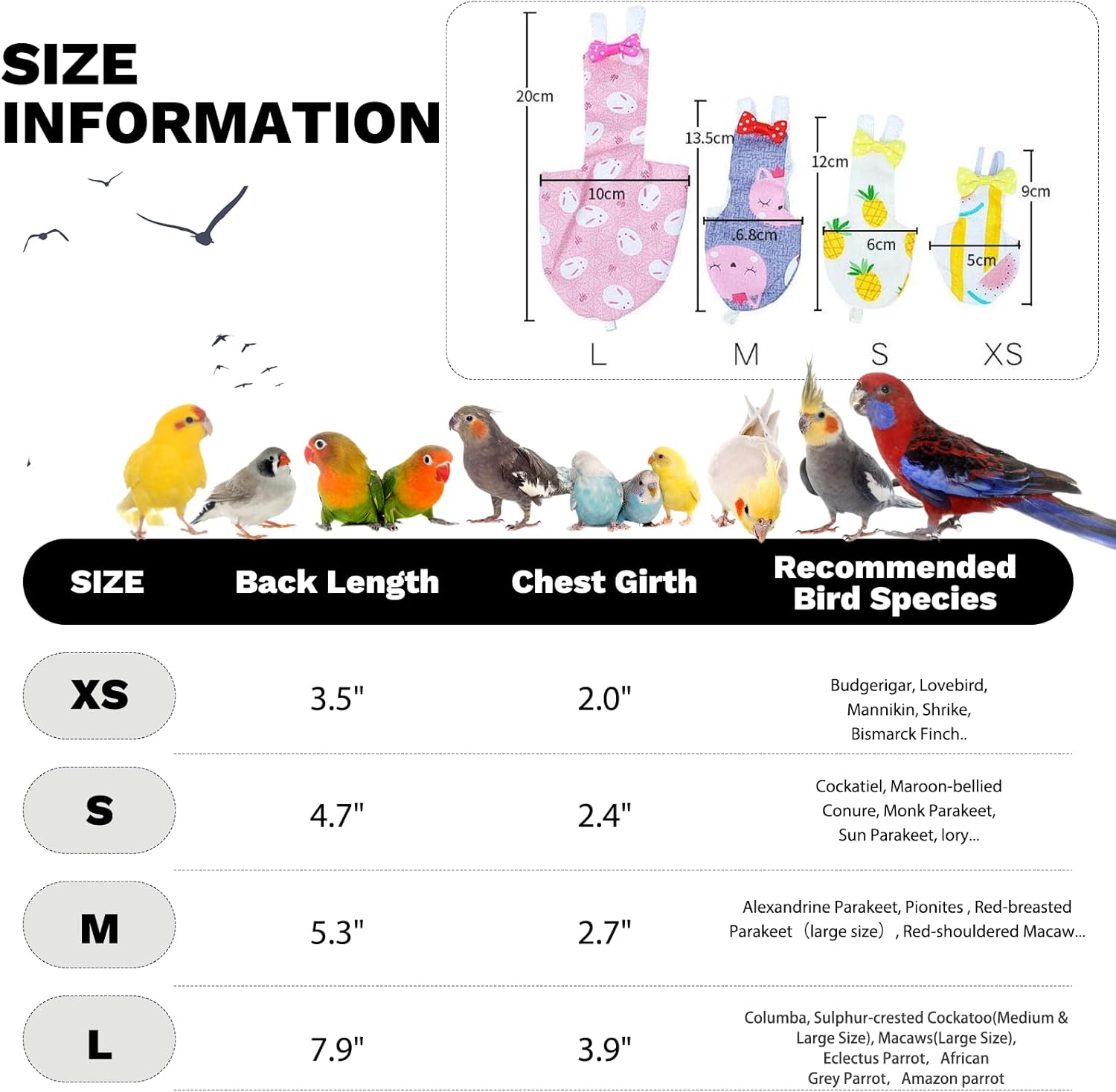 Premium packaging of the authentic QBLEEV bird clothes imported for Indian pet owners.