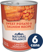 Natural Balance grain free adult canned dog food nutritional details and ingredient list