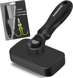 3PCS Cat Grooming Supplies, Cat Brush & Nail Clipper/Trimmer & Flea Comb for Shedding Indoor Cats Essentials Stuff Accessories (Black) - Image 9