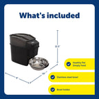 PetSafe automatic dog feeder with stainless steel bowl close up