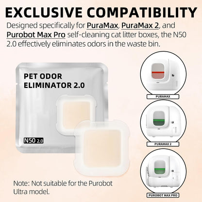 Unscented non toxic cat litter box odor remover block close up