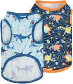 CuteBone Dog Shirts 2-Pack Soft Pet Clothes Breathable Summer Vest for Small Puppy and Stretchy Cat Apparel - Image 11