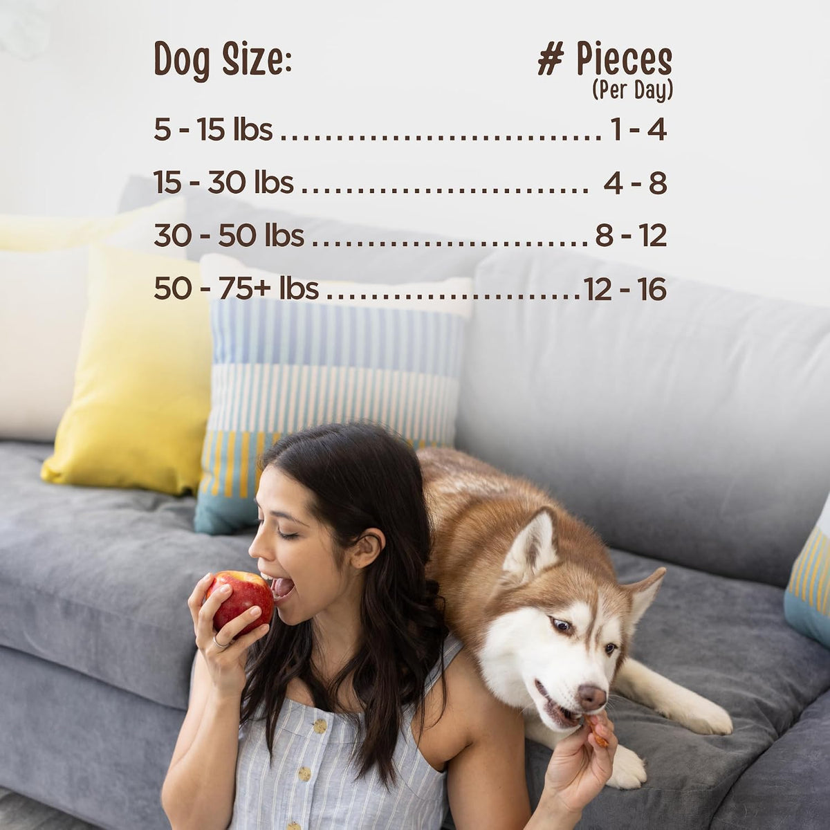 Full Moon dog treats grain-free and glycerin-free packaging