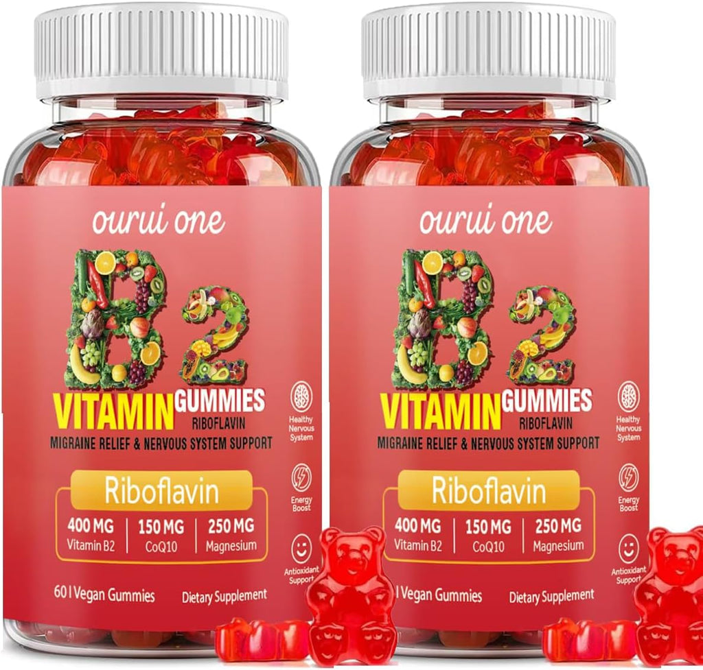 Wiszeen Ourui One Vitamin B2 gummies bottle front view for migraine relief
