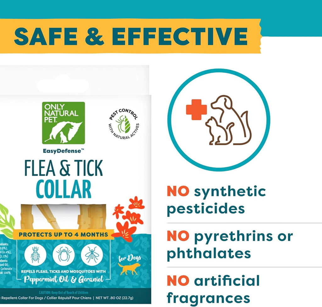 Only Natural Pet dog collar displayed outside of packaging