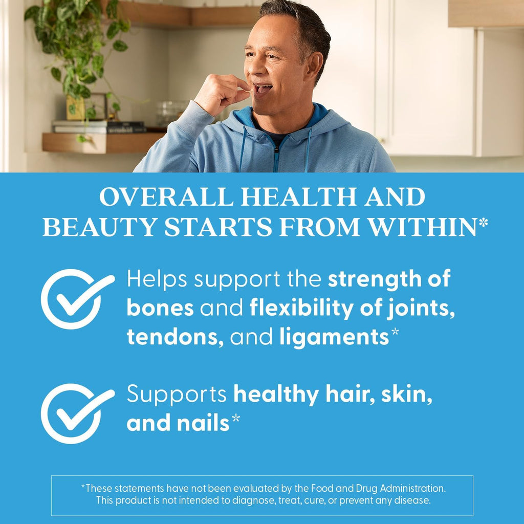 Doctor's Best Collagen Peptides Types 1 & 3 - Collagen Supplement for Women & Men, Supports Hair, Skin, Nails, & Joint Health, Includes 30 mg Vitamin C & 3 g Protein Per Serving, Non GMO - 180 Tablets - Image 6