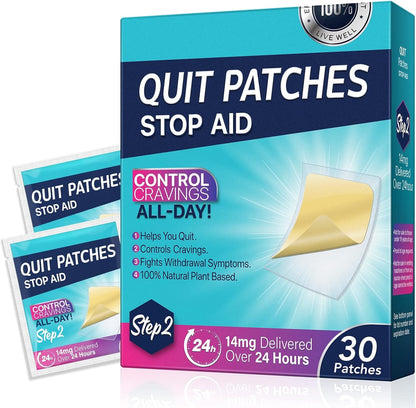 XWXUANYE 14mg Step 2 Nicotine Patches front box view for smoking cessation.