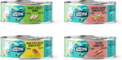 Strongheart Dinner Variety Pack Chicken Turkey And Salmon Cans