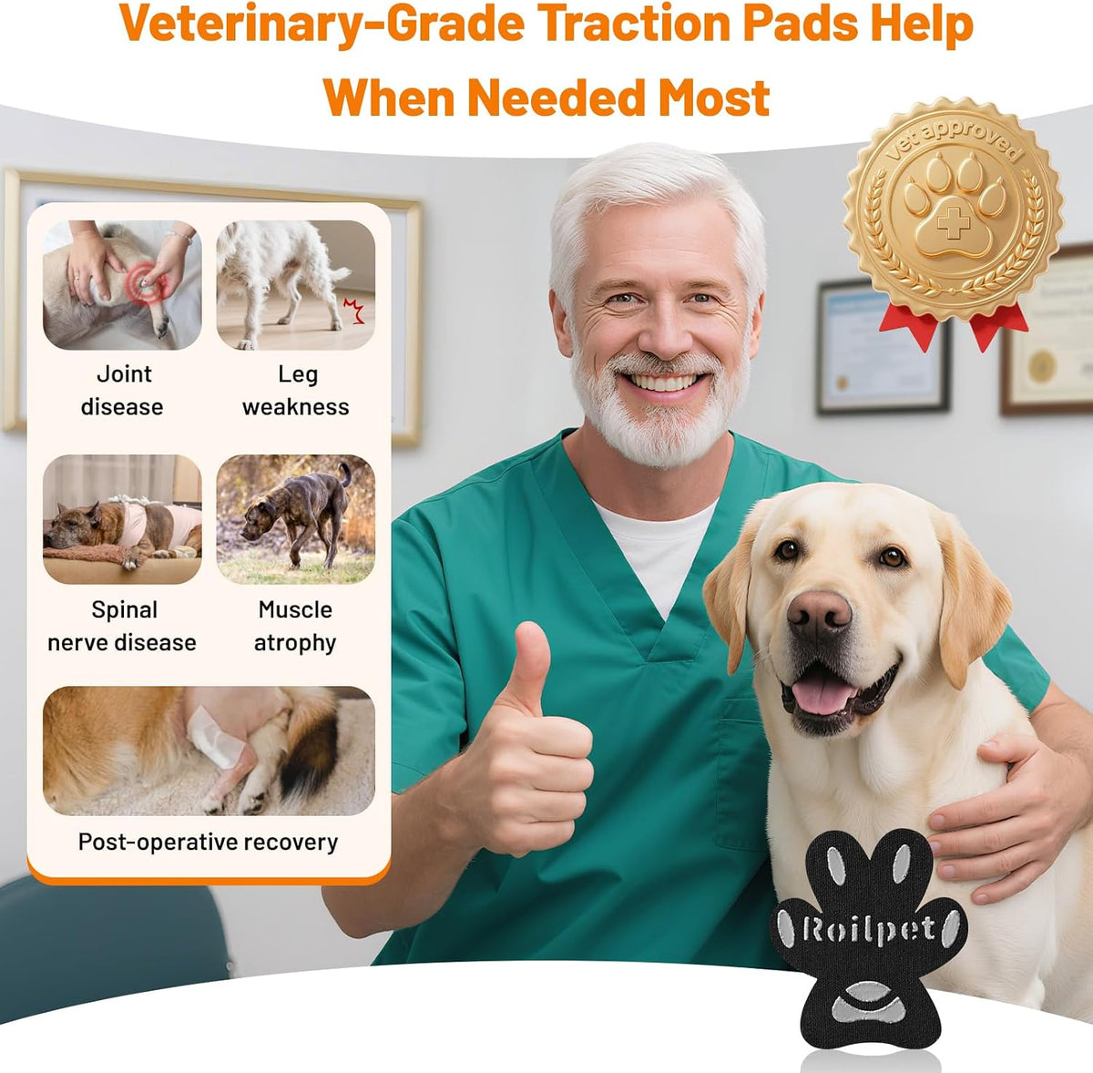 Package contents of Roilpet XL dog paw protectors 12 sets
