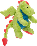 goDog Bubble Plush Dragons Squeaky Dog Toy, Chew Guard Technology - Coral, Large - Image 13