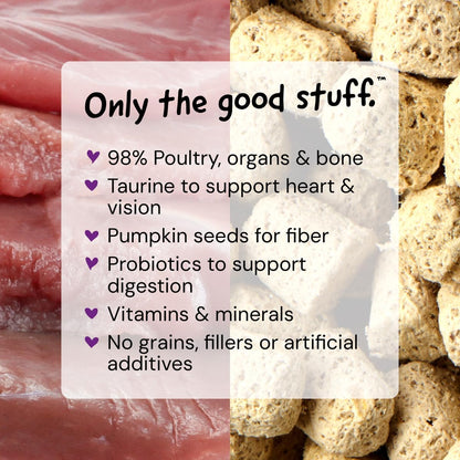 Stella & Chewy's grain-free cat food ingredient label