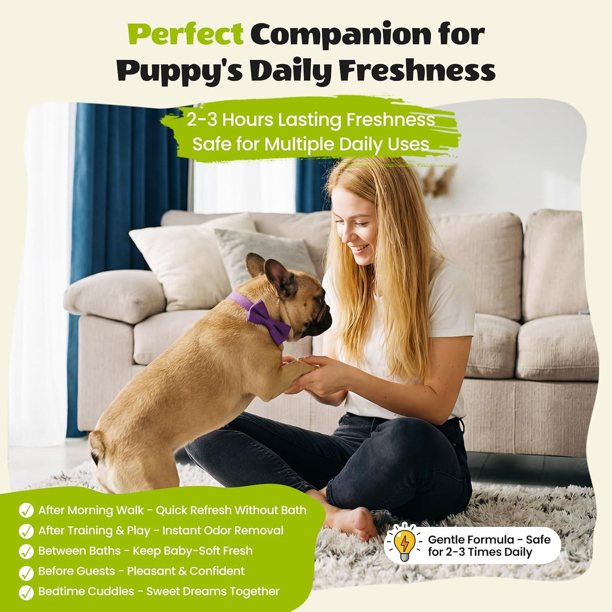 Long lasting dog perfume spray for daily use
