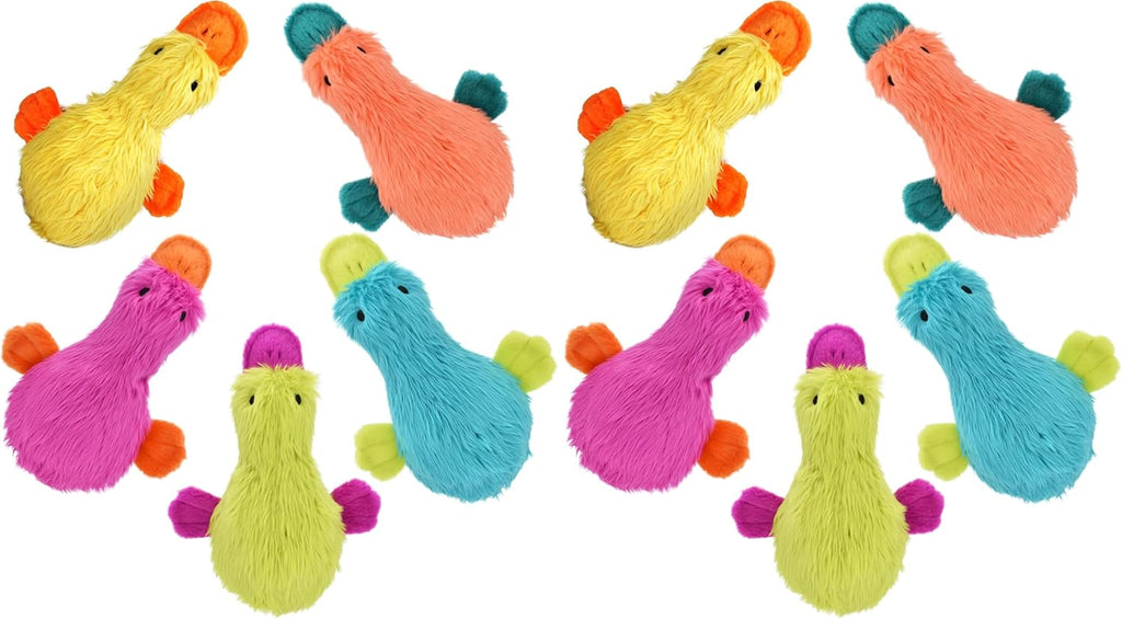 Soft plush duck toy for large and small dogs