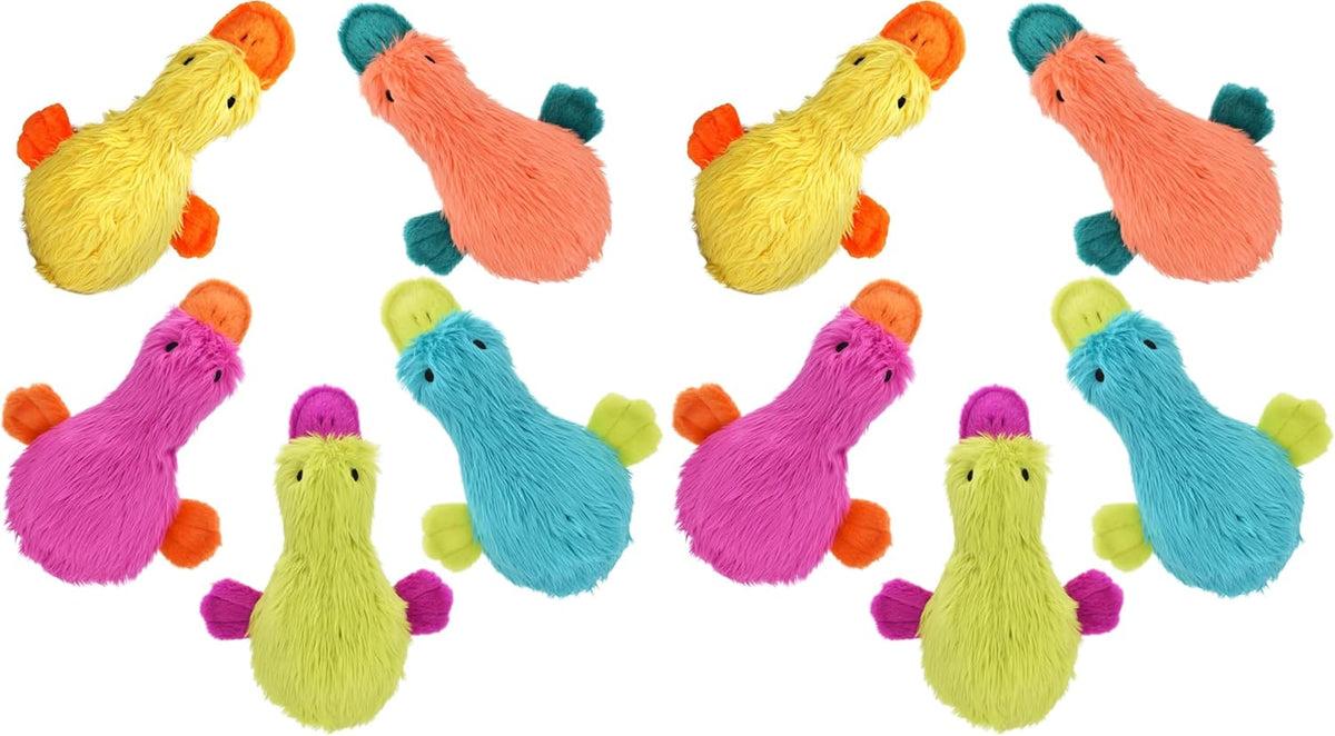 Soft plush duck toy for large and small dogs
