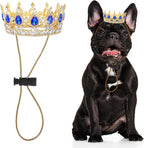 Abbylike Pet Rhinestone King Crown, Queen Crown for Birthday New Year Costume for Small Dog Cat Cosplay Party Accessories Adoption Celebration Wedding Birthday Photos Prop Costume(Pink,Small) - Image 9