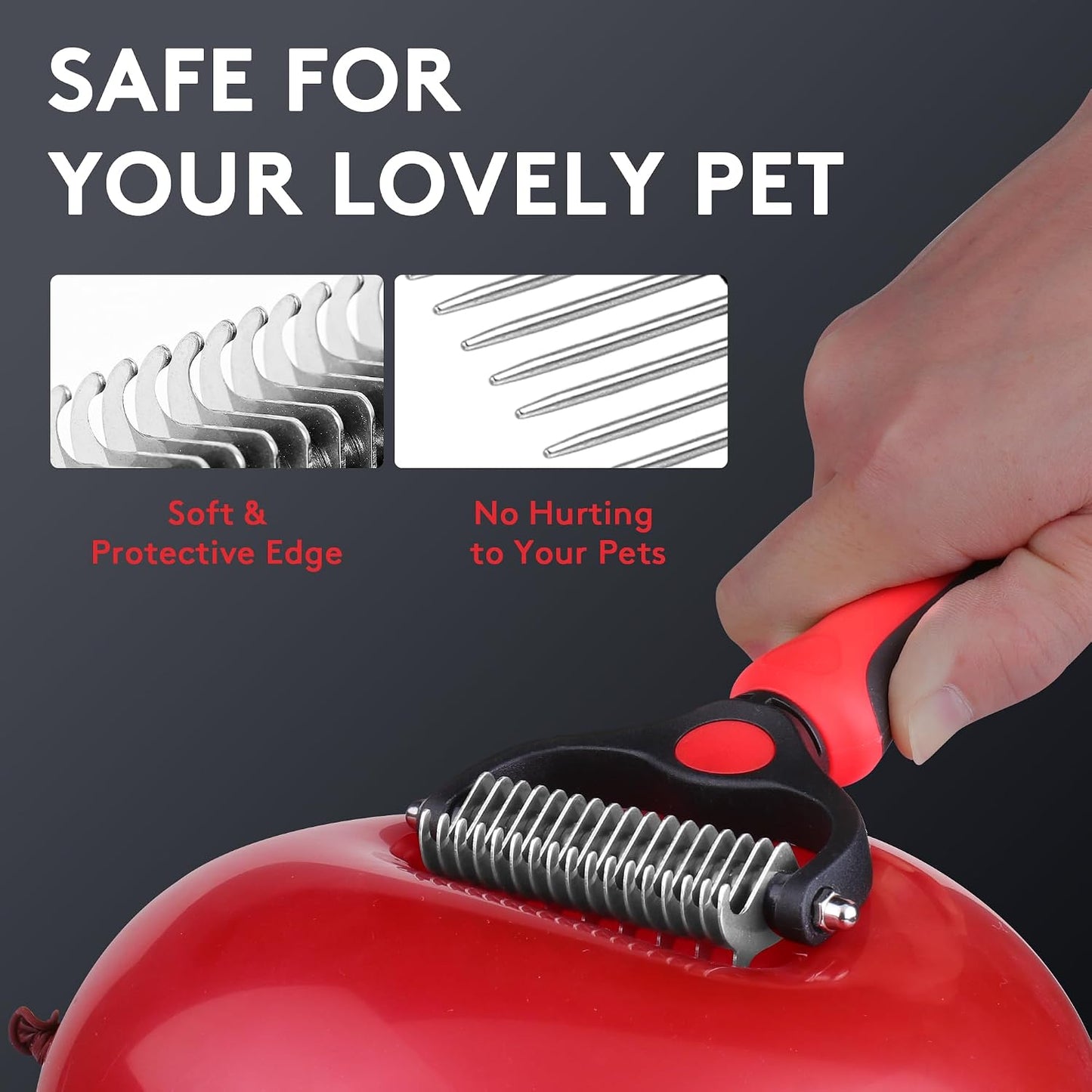 Tpotato pet grooming kit with included fine comb