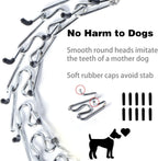 Close up of the adjustable no pull pinch collar highlighting the protective comfort rubber tips