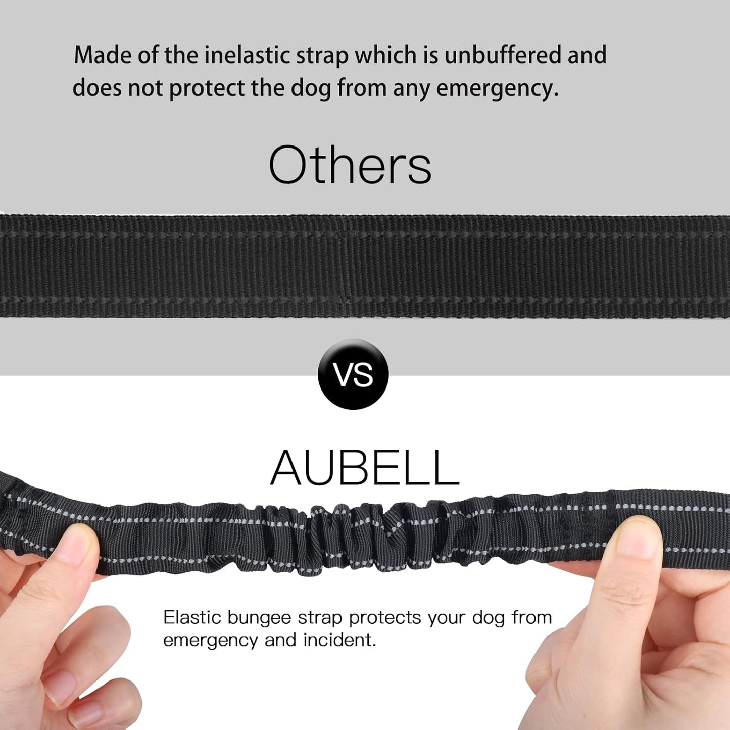 Reflective dog seat belt for vehicle safety