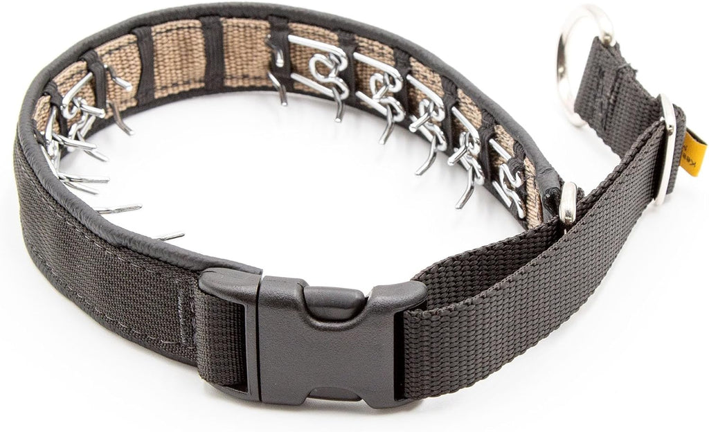 Keeper Collar imported american made dog pinch collar in blue color