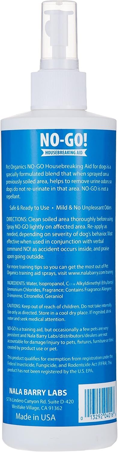 Pet Organics 16 Fluid Ounce dog training spray bottle