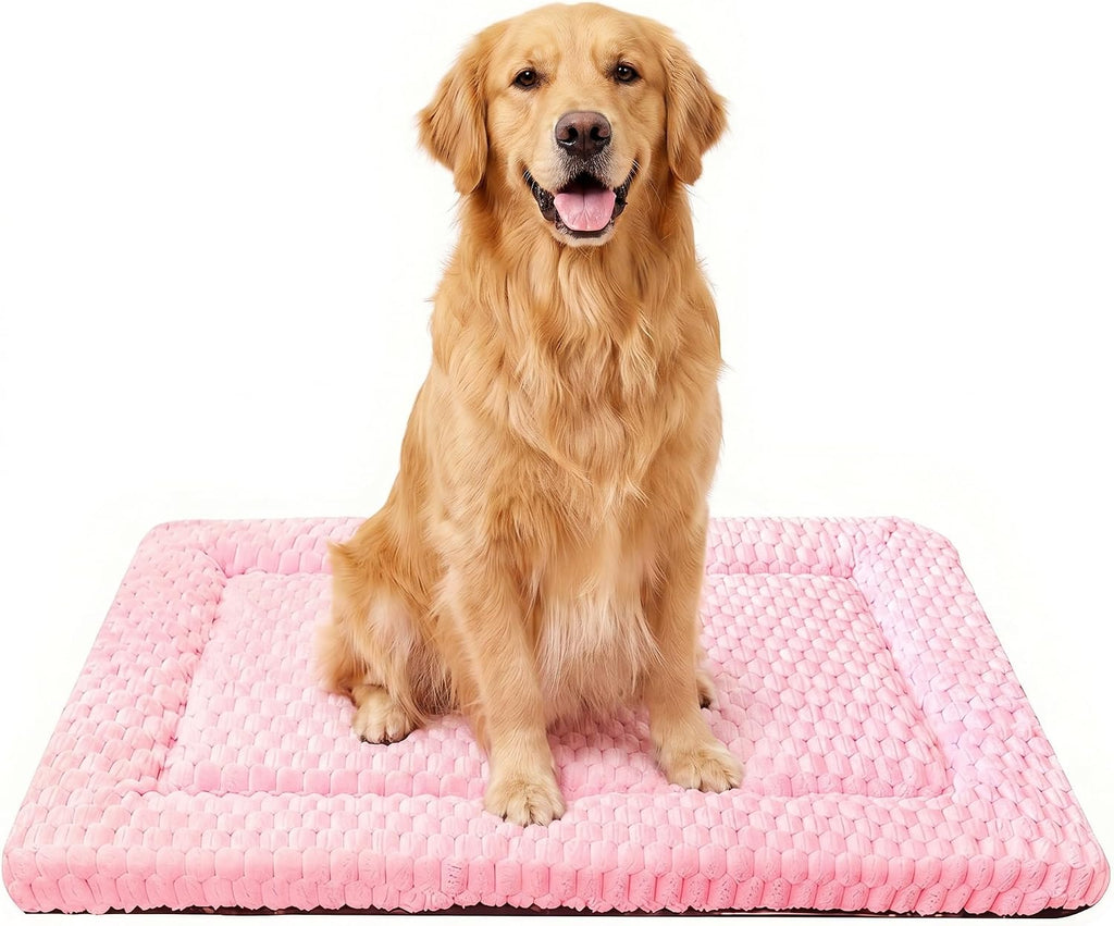 Dog Bed Mat, Reversible Dog Crate Pad for Small Medium Dogs & Cats, Soft Washable Kennel Mat with Non-Slip Bottom, Lightweight Pet Bed for Crate, Cage, Home and Travel(Pink, 30" L*20" W*1.5" Th) - Image 14
