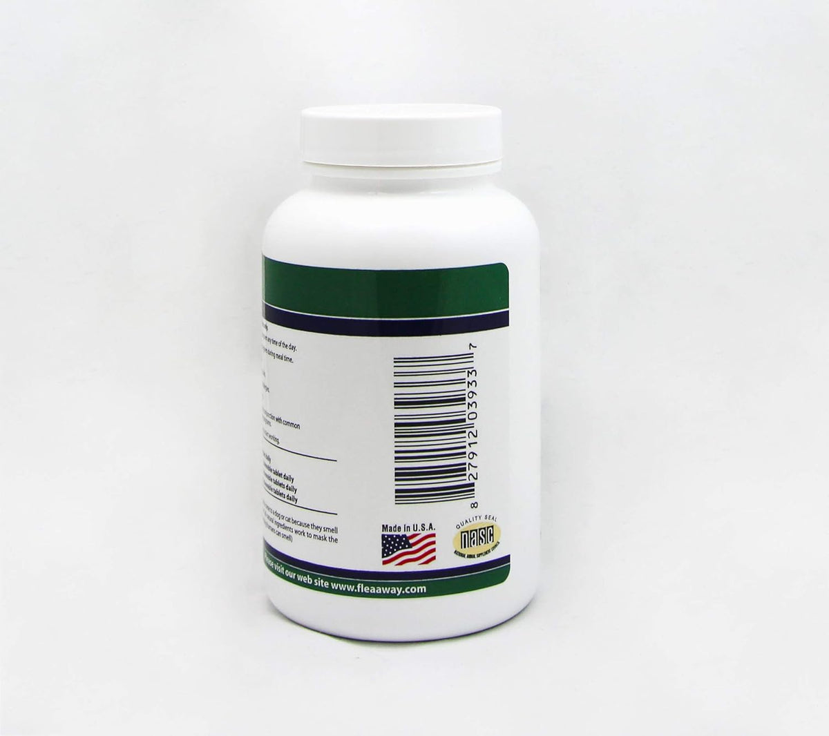 Flea Away natural flea tick mosquito repellent tablets ingredients label view