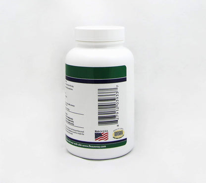 Flea Away natural flea tick mosquito repellent tablets ingredients label view