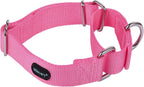 Mikivery Martingale Dog Collar Nylon Adjustable and Safety Training Colourful Comfortable Metal Buckle Pet Collars for Small Medium and Large Dogs(Haze,M) - Image 11