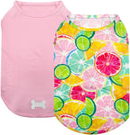 KYEESE 2Pack Dog Shirt, Lightweight Sun Protection Dog T Shirts for Small Dogs Boy Girl, Breathable Mesh Tank Top Sleeveless Pet Reflective Vest, Soft Summer Dogs Clothes, Flamingo+Blue, M - Image 11