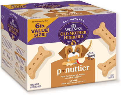 Wellness Old Mother Hubbard Classic P-Nuttier Dog Biscuits, Natural Training Treats, Peanut Butter Flavor, Mini Size, 6 lb Box - Image 14
