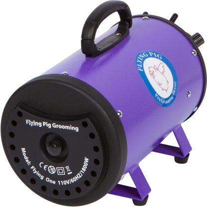 Flying Pig High Velocity Dog Pet Grooming Dryer w/Heater (Model: Flying One, Purple) - Image 4