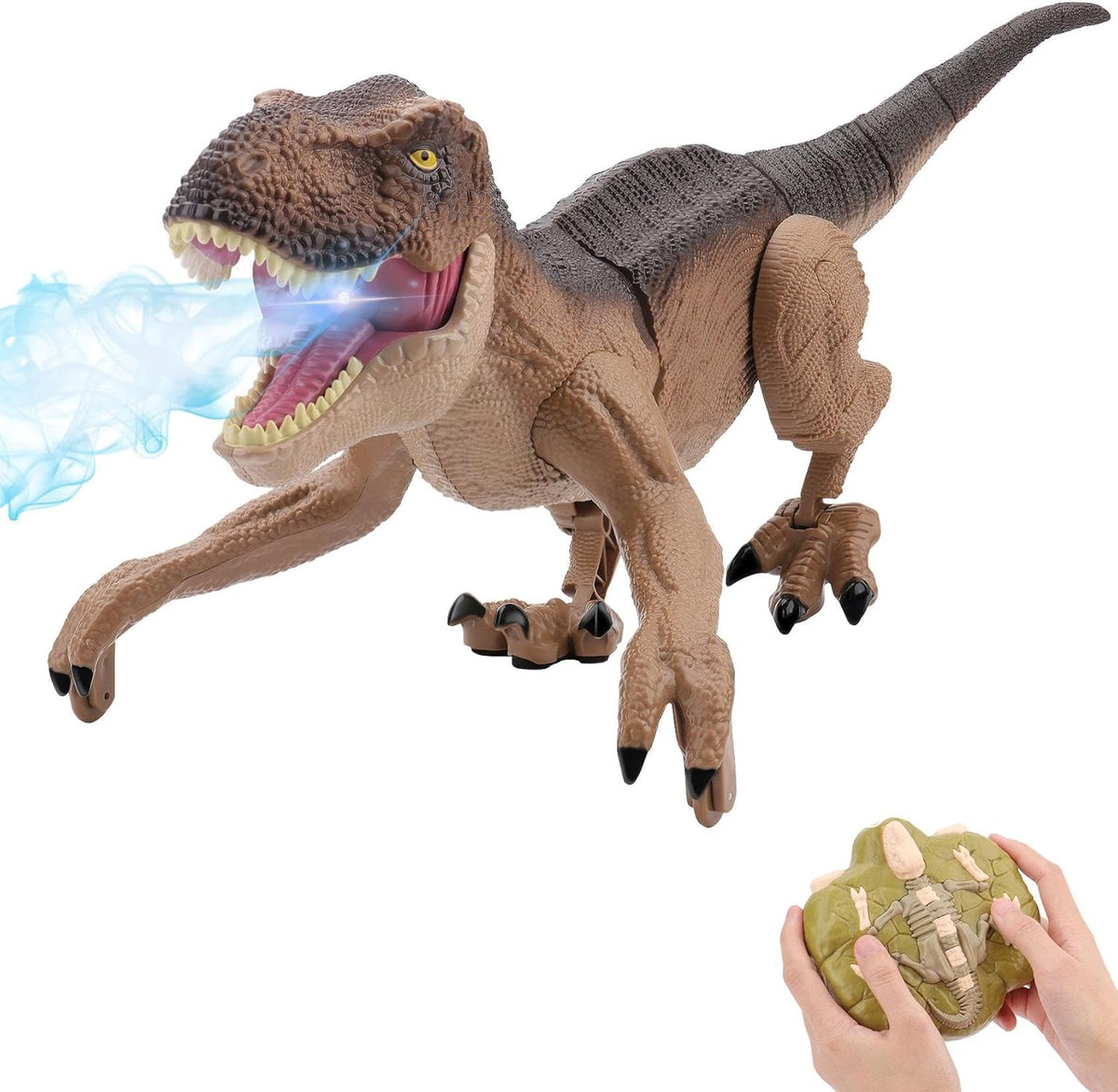 IQKidz remote control T-Rex dinosaur toy front view
