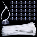 XLIUAX aquarium suction cups and zip ties pack front view for fish tank organization.
