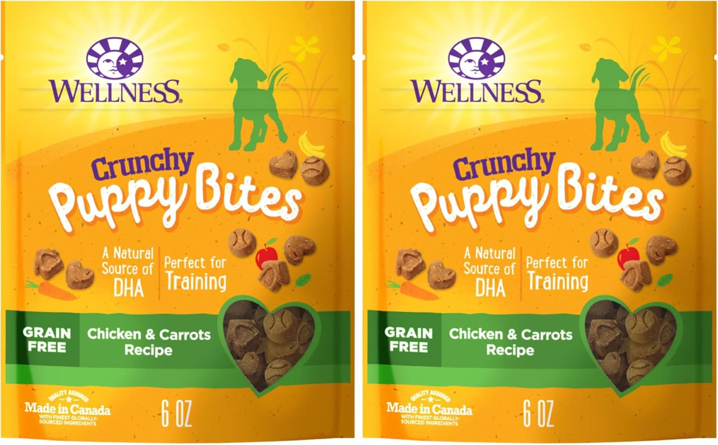 Wellness Soft Puppy Bites Dog Training Treats, Natural, Grain Free, Lamb and Salmon Recipe, 8 oz Bag - Image 9