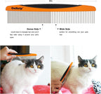 Cafhelp dog and cat comb showing non-slip grip
